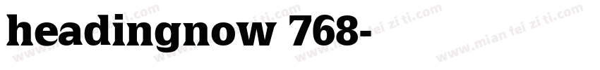 headingnow 768字体转换
